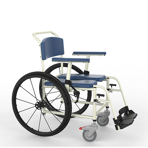 The Patient Bathes in A Wheelchair